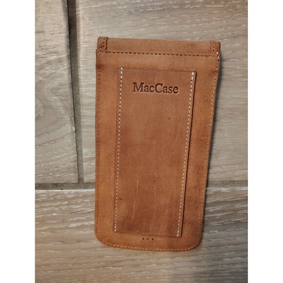 Michael Santoro Design Premium Brown Leather Vertical Briefcase MacCase Strap - Picture 9 of 12